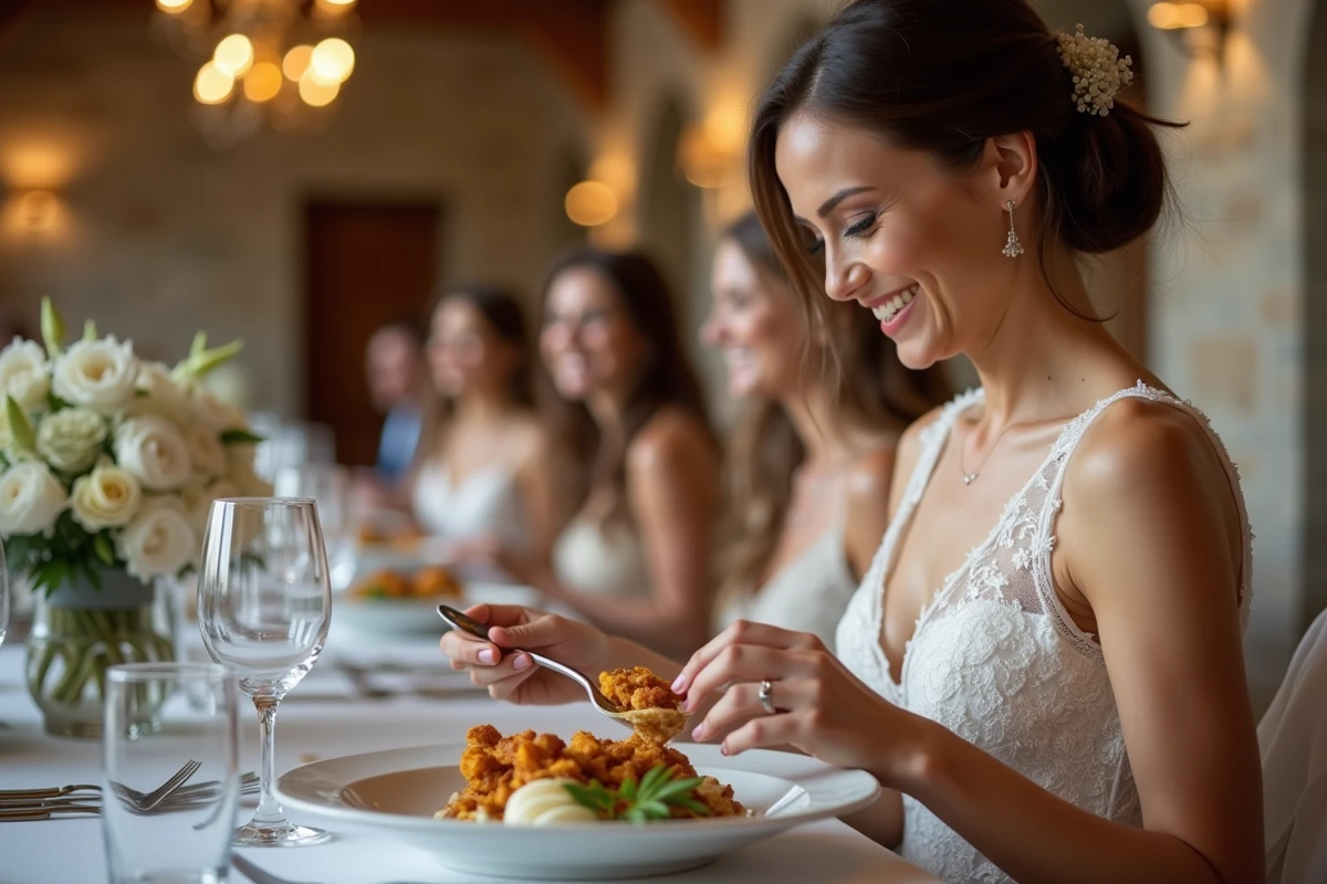 Plat unique idéal pour un mariage